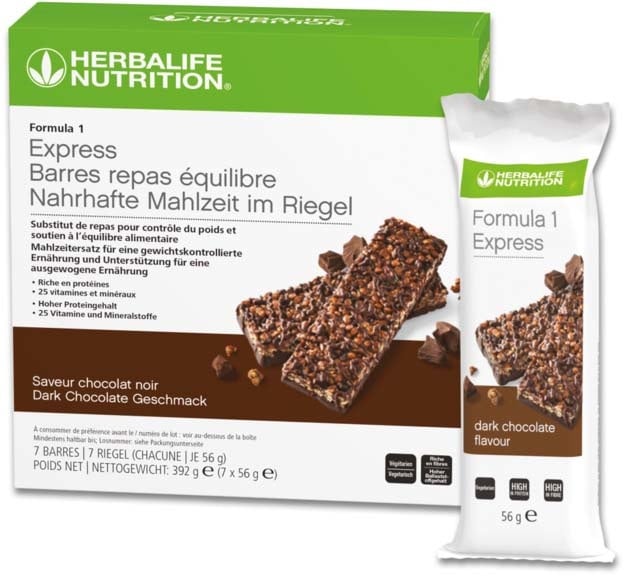 Herbalife Formula 1 Express Riegel Dark Chocolate