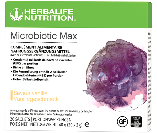 Herbalife Microbiotic Max, Vanillegeschmack, 20 Portionspackungen