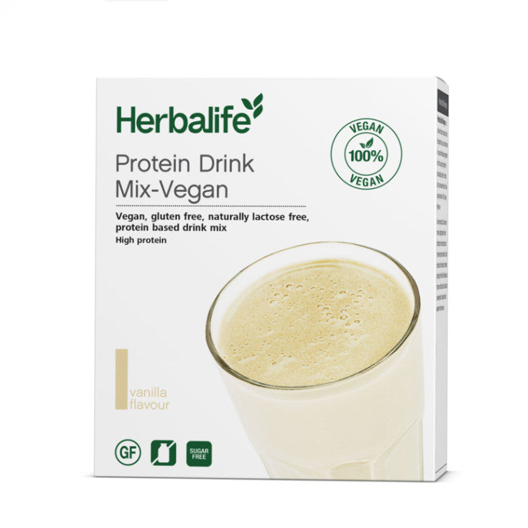 Herbalife Protein-Getränkemix Vegan Vanillegeschmack, 7 Portionspackungen