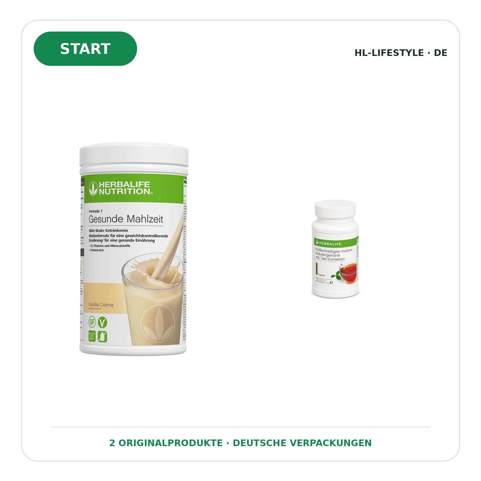 Gewichtsmanagement START – Originalprodukte in deutscher Verpackung