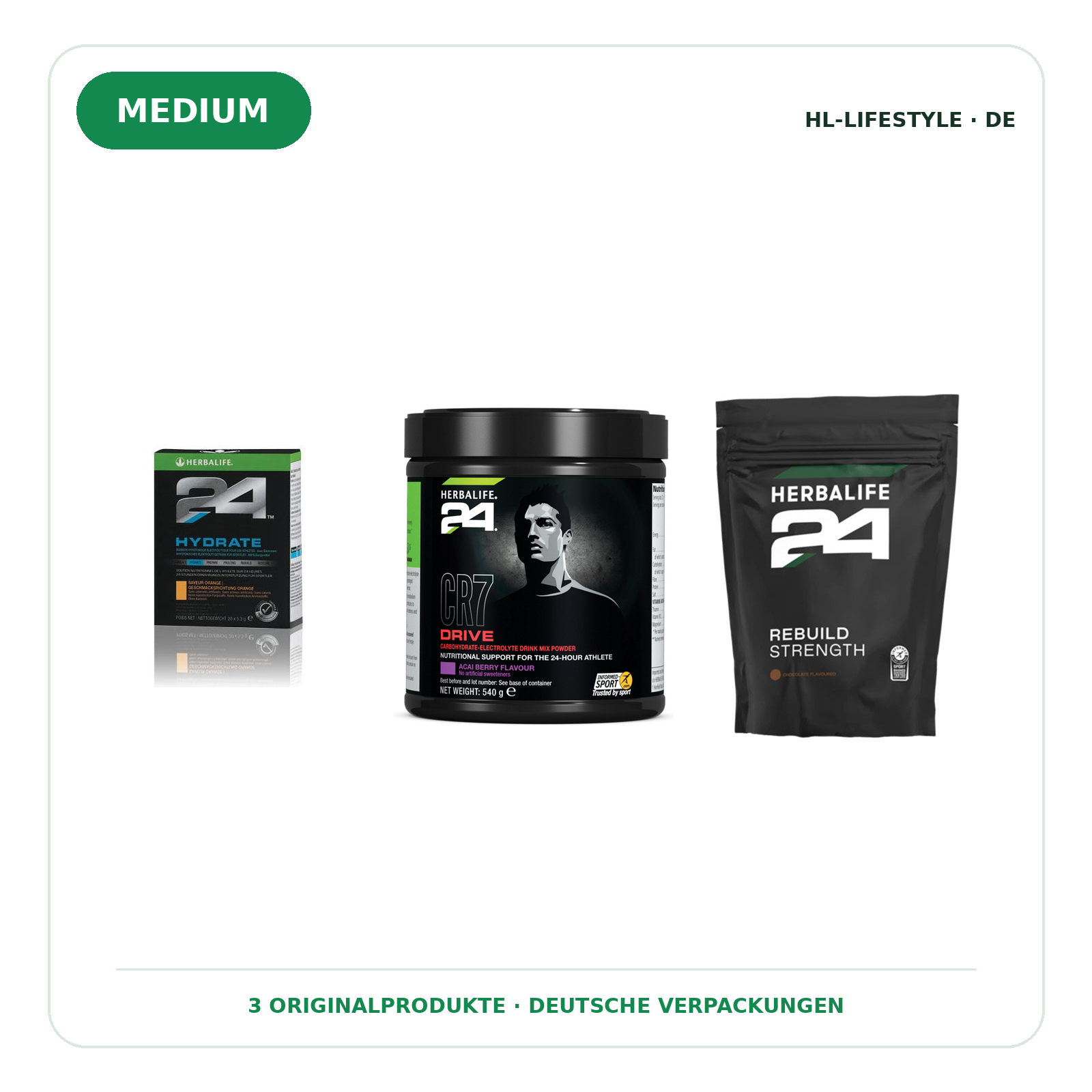 Sport & Performance MEDIUM – Originalprodukte in deutscher Verpackung