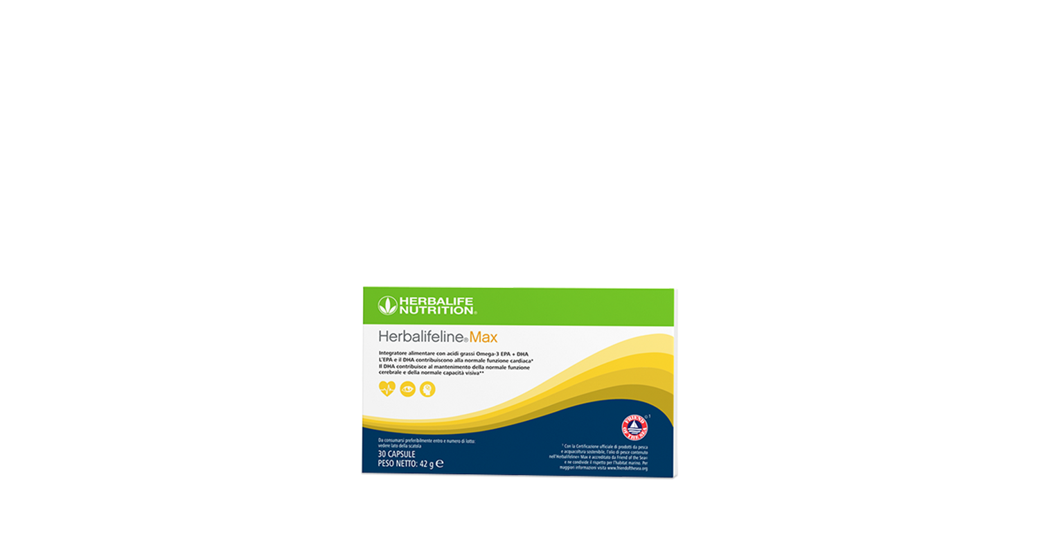 Herbalifeline Max - Omega 3 EPA e DHA – confezione ufficiale Herbalife Italia