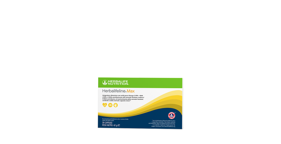 Herbalifeline Max - Omega 3 EPA e DHA – confezione ufficiale Herbalife Italia
