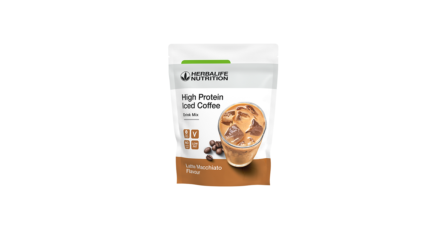 High Protein Iced Coffee - gusto Latte macchiato – confezione ufficiale Herbalife Italia
