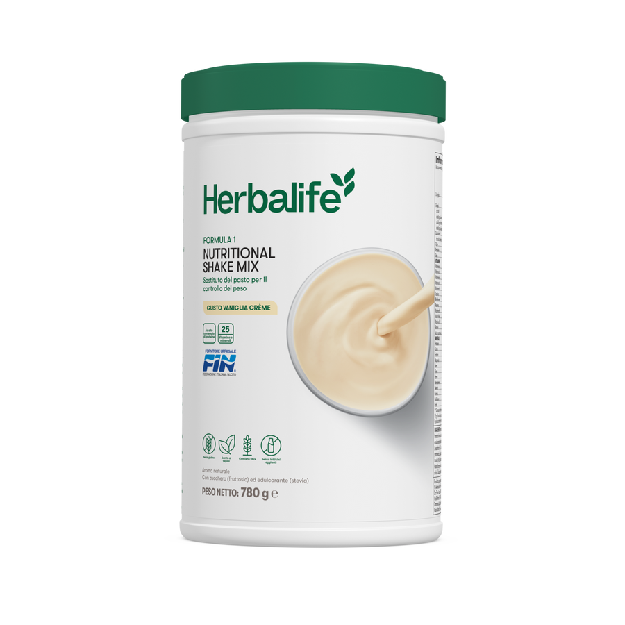 Formula 1, gusto Vaniglia Crème (780 g) – confezione ufficiale Herbalife Italia