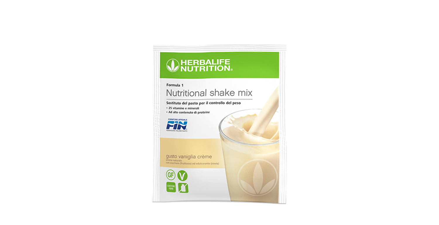 Formula 1, gusto Vaniglia Crème - 7 bustine – confezione ufficiale Herbalife Italia