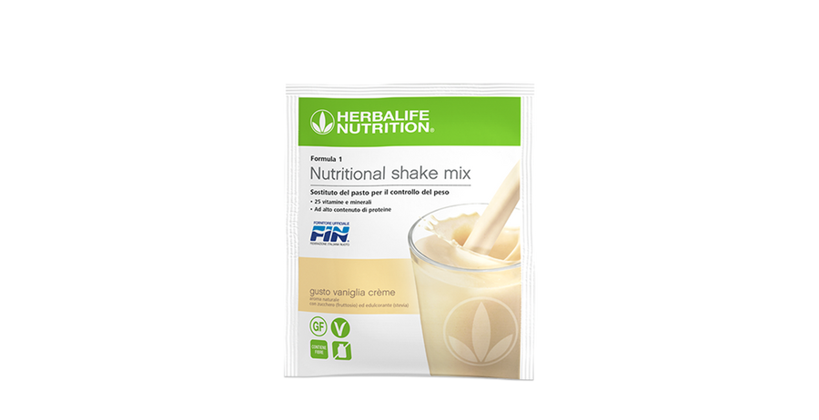 Formula 1, gusto Vaniglia Crème - 7 bustine – confezione ufficiale Herbalife Italia