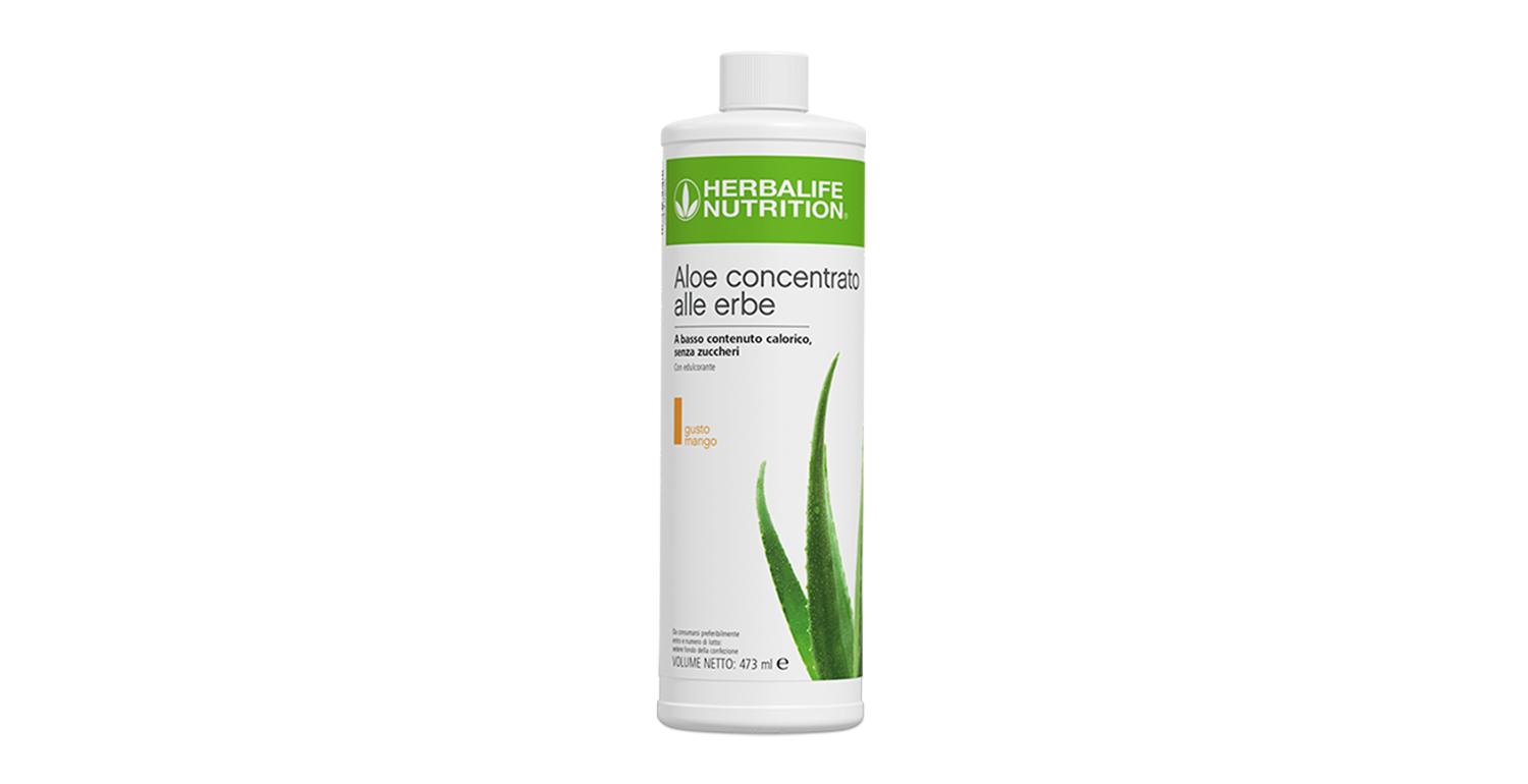 Aloe Concentrato alle Erbe 473 ml - gusto Mango – confezione ufficiale Herbalife Italia