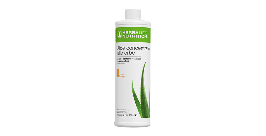 Aloe Concentrato alle Erbe 473 ml - gusto Mango – confezione ufficiale Herbalife Italia