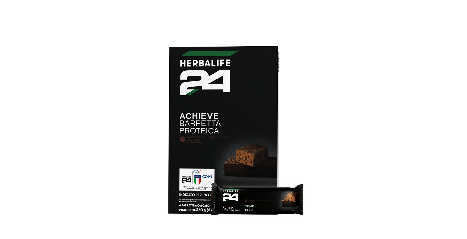 H24 Barretta proteica - Dark Chocolate - 6 barrette – confezione ufficiale Herbalife Italia