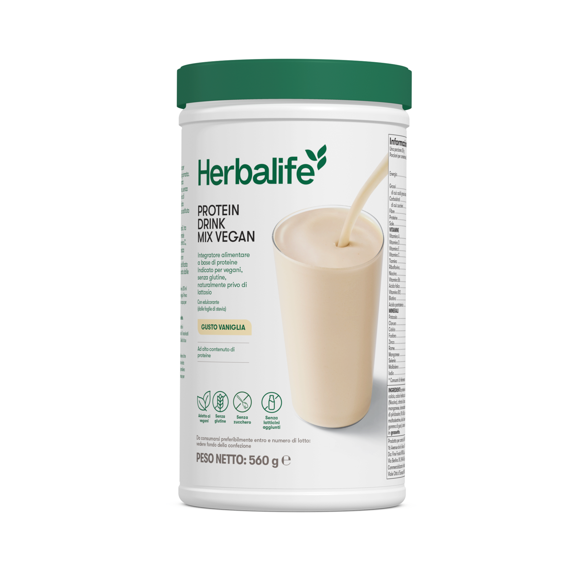 Protein Drink Mix Vegan - gusto Vaniglia - 20 porzioni – confezione ufficiale Herbalife Italia