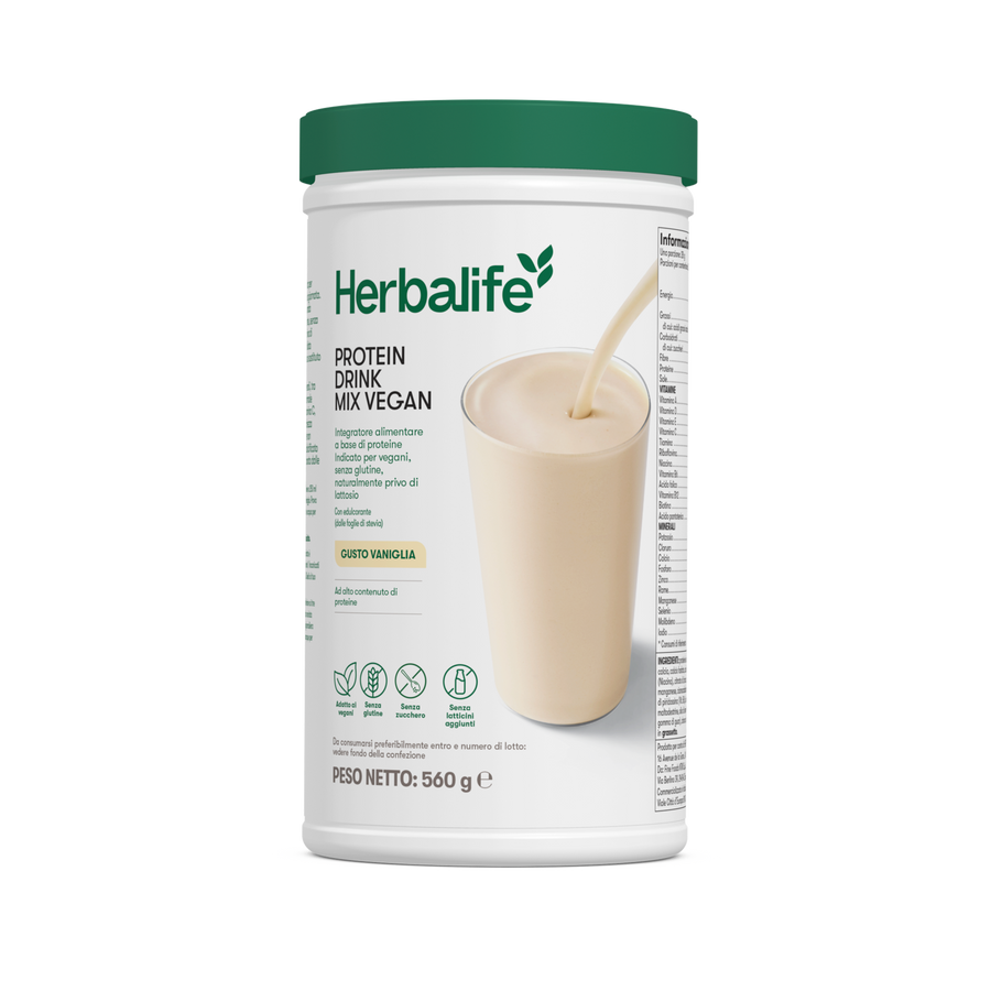 Protein Drink Mix Vegan - gusto Vaniglia - 20 porzioni – confezione ufficiale Herbalife Italia