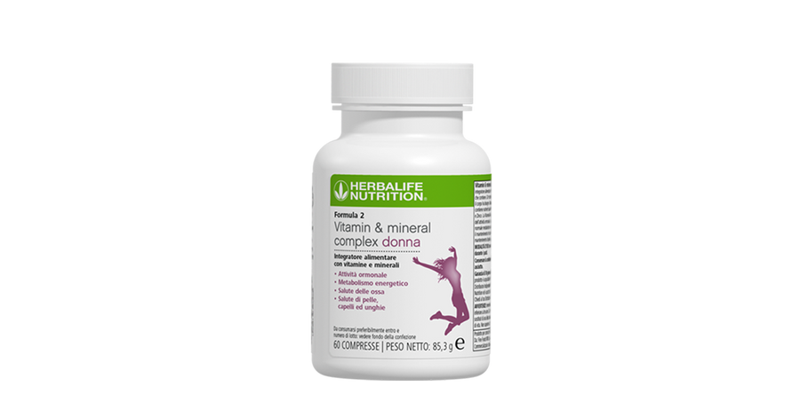 Formula 2 Vitamin & Mineral Complex Donna – confezione ufficiale Herbalife Italia