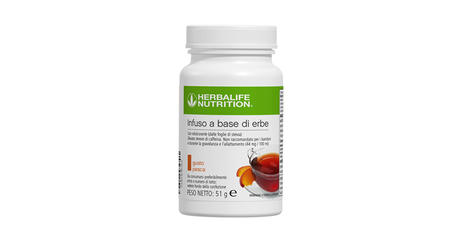 Infuso a base di erbe 51 g - gusto Pesca – confezione ufficiale Herbalife Italia