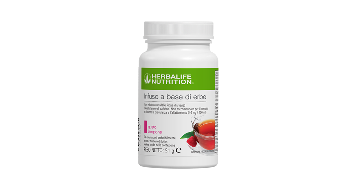 Infuso a base di erbe 51 g - gusto Lampone – confezione ufficiale Herbalife Italia