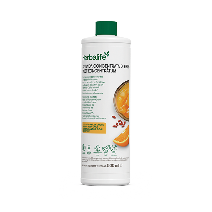 Bevanda concentrata di fibre - arancia dolce e bacche di goji – confezione ufficiale Herbalife Italia