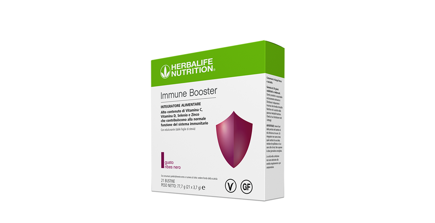 Immune Booster - gusto Ribes Nero - 21 bustine – confezione ufficiale Herbalife Italia