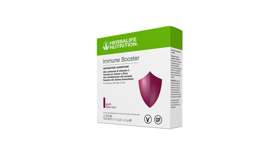 Immune Booster - gusto Ribes Nero - 21 bustine – confezione ufficiale Herbalife Italia