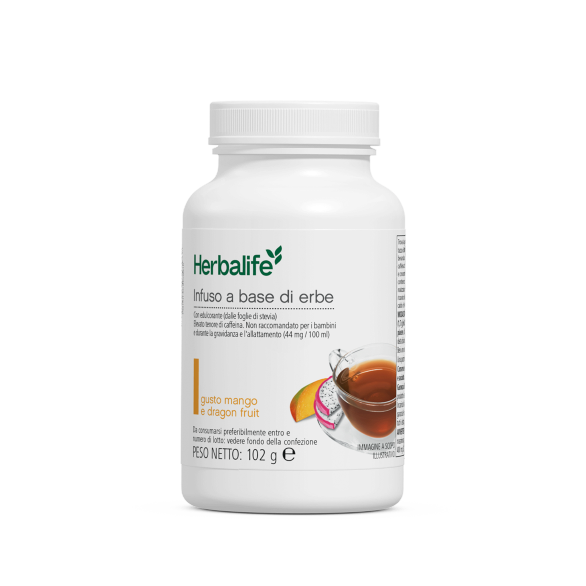 Infuso a base di erbe 102 g - gusto Mango e Dragon Fruit – confezione ufficiale Herbalife Italia