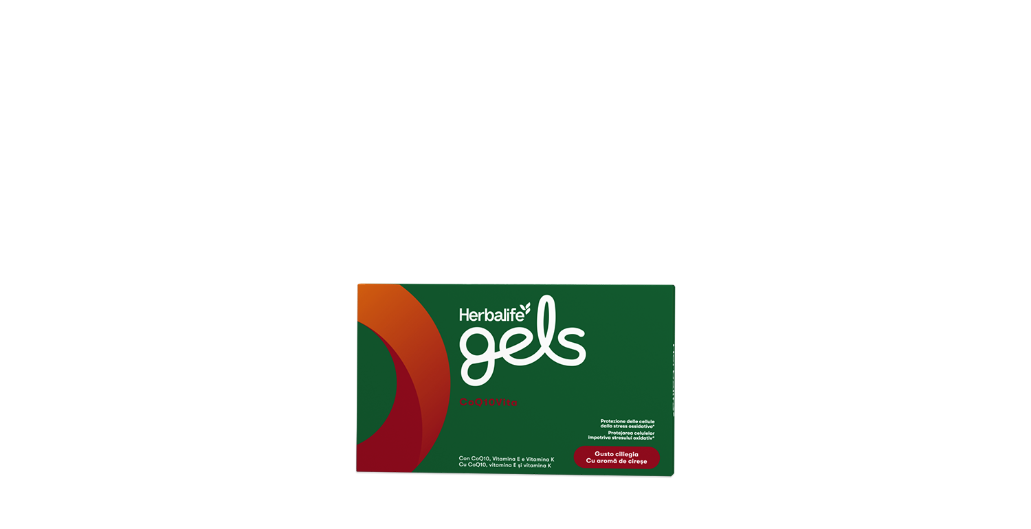 Herbalife Gels CoQ10Vita - 30 gelatine masticabili – confezione ufficiale Herbalife Italia
