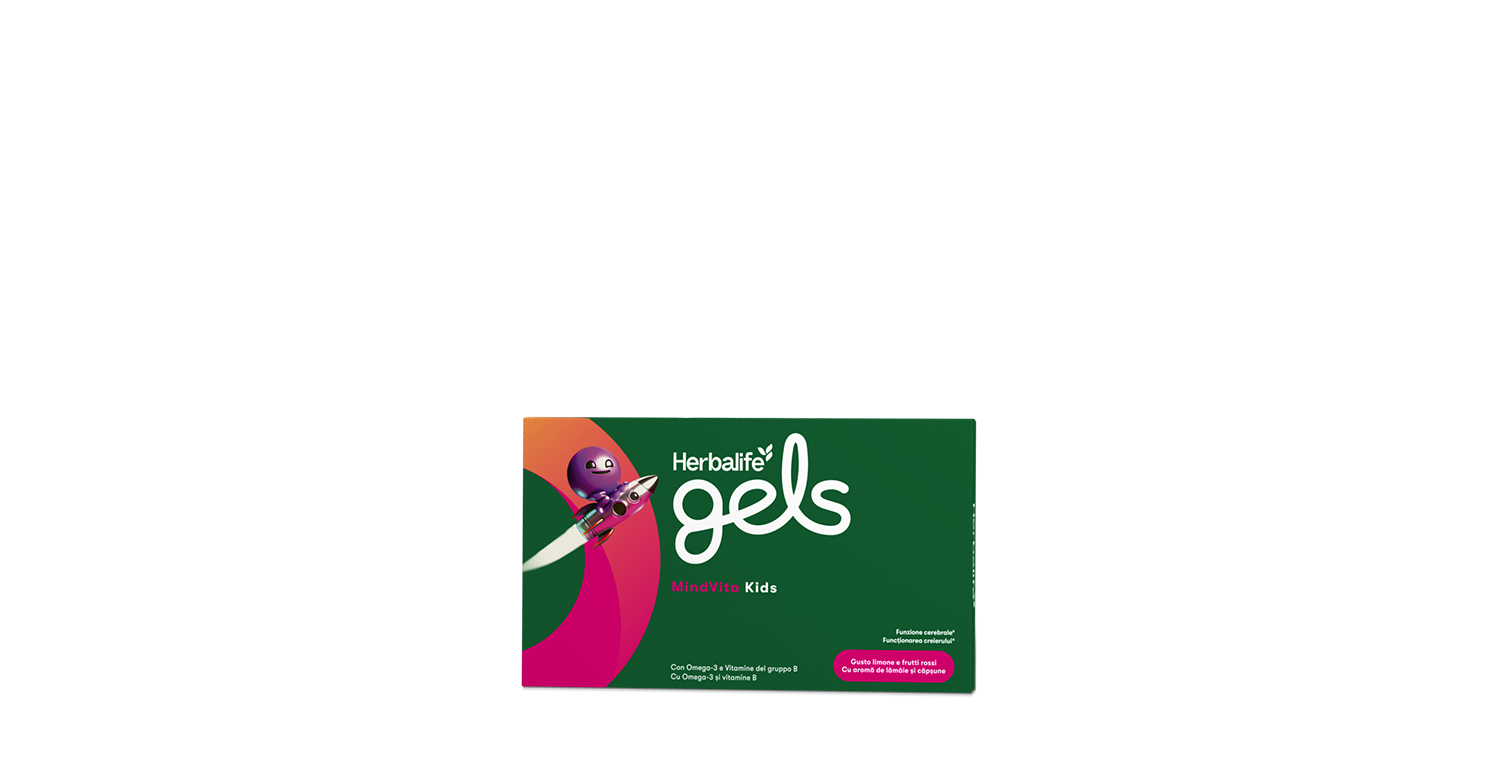 Herbalife Gels MindVita Kids - 30 gelatine masticabili – confezione ufficiale Herbalife Italia