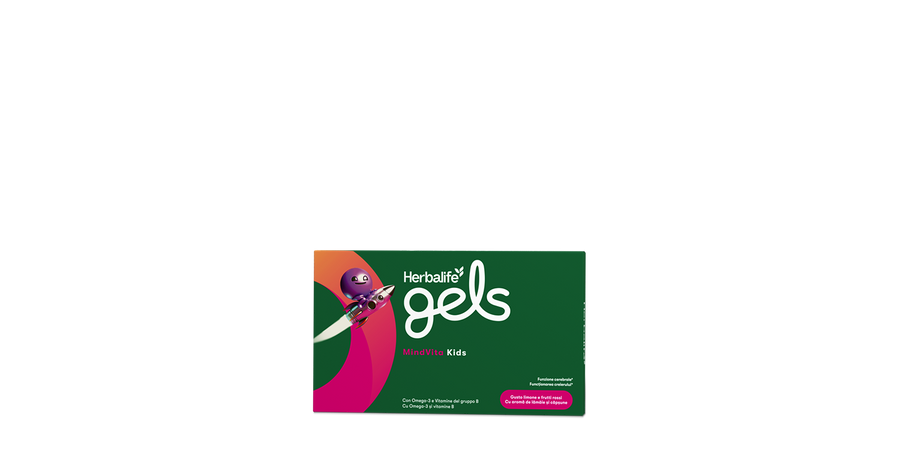 Herbalife Gels MindVita Kids - 30 gelatine masticabili – confezione ufficiale Herbalife Italia