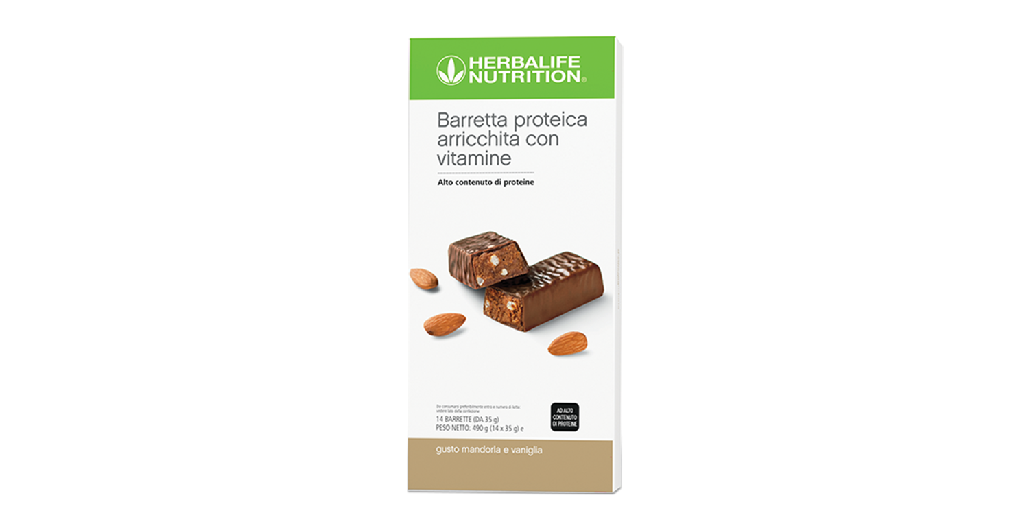 Barretta proteica - Mandorla e Vaniglia - 14 barrette – confezione ufficiale Herbalife Italia