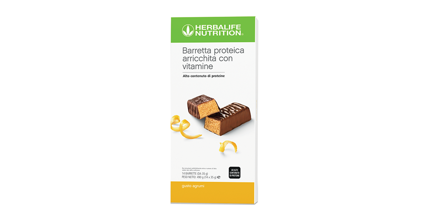 Barretta proteica - Agrumi - 14 barrette – confezione ufficiale Herbalife Italia