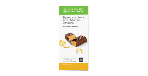 Barretta proteica - Agrumi - 14 barrette – confezione ufficiale Herbalife Italia