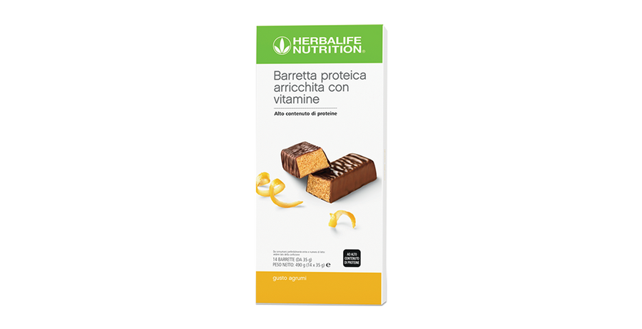 Barretta proteica - Agrumi - 14 barrette – confezione ufficiale Herbalife Italia