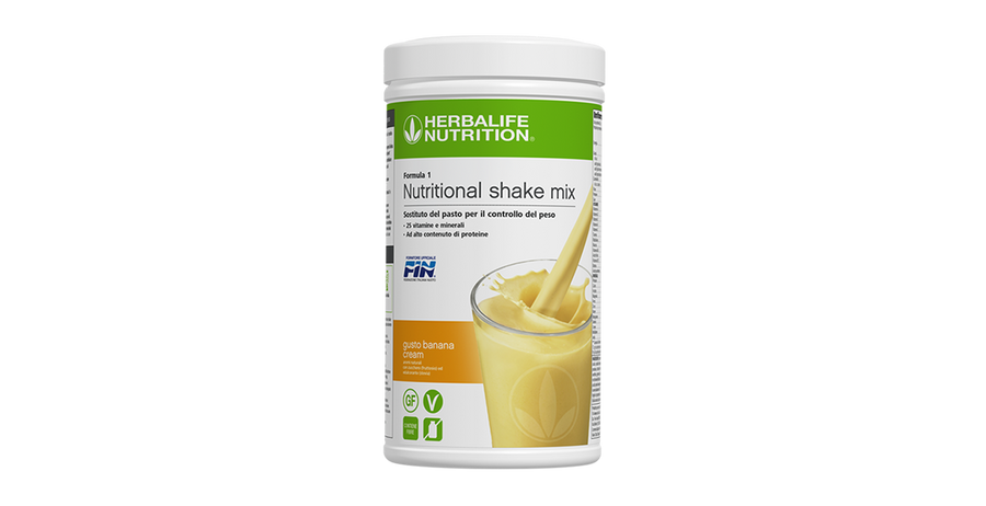 Formula 1, gusto Banana Cream – confezione ufficiale Herbalife Italia