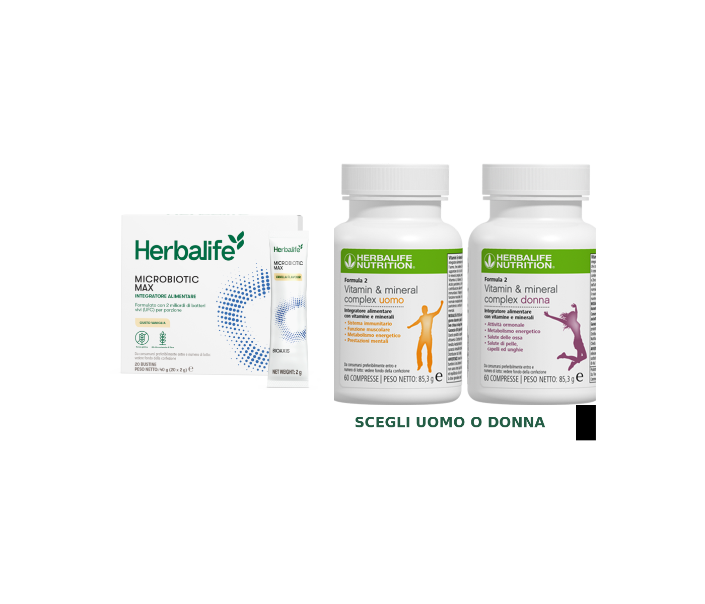 Daily Longevity START – Microbiotic Max e Formula 2 a scelta