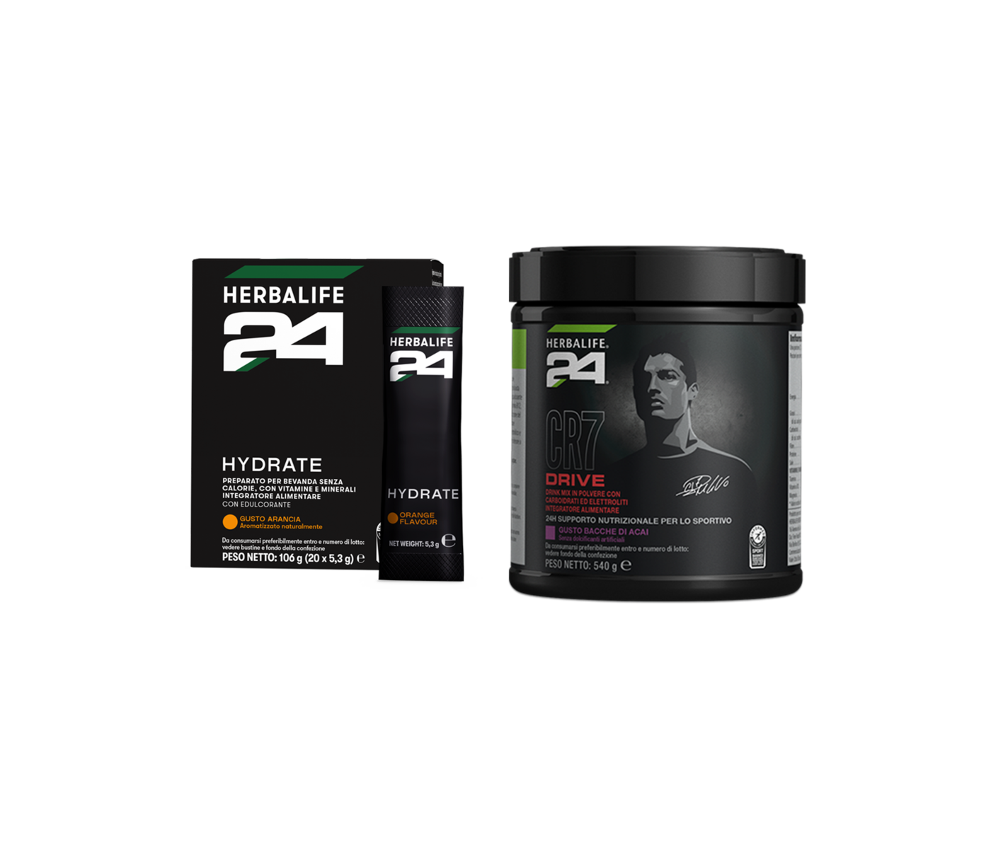 Active Performance START – Hydrate e CR7 Drive italiani